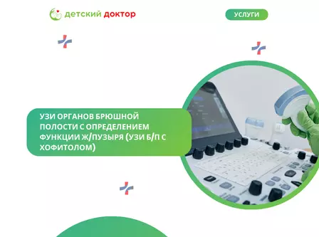 УЗИ органов брюшной полости с определением функции ж/пузыря (УЗИ б/п с хофитолом)